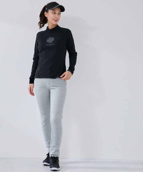 JUN&ROPE'（ジュンアンドロペ）の「ボンバーヒート長袖モックプルオーバー/保温//Oggi掲載（Tシャツ/カットソー・レディース・ホワイト/ブラック・L/S/M）」の17枚目の写真