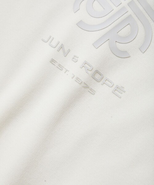 JUN&ROPE'（ジュンアンドロペ）の「ボンバーヒート長袖モックプルオーバー/保温//Oggi掲載（Tシャツ/カットソー・レディース・ホワイト/ブラック・L/S/M）」の4枚目の写真