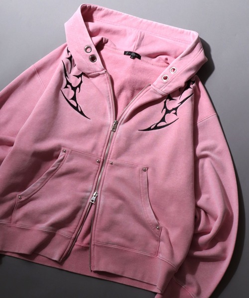 トリッカル リバーシブル ジップアップパーカー バター オパール BE042037-SLB-2024F-s-50-