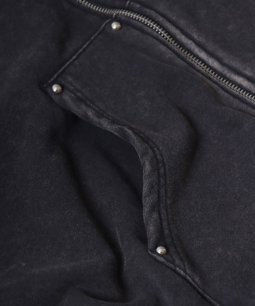 SITRY（シトリー）の「Trival Logo Embroidery Zip Hoodie/トライバルロゴ オーバーサイズ ショート丈 ダブルジップ フルジップパーカー フーディー パーカー スウェット レディース メンズ（パーカー・メンズ・チャコール/ブラウン/ピンク・L/M）」の13枚目の写真
