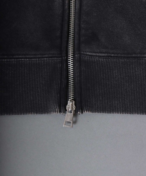 SITRY（シトリー）の「Trival Logo Embroidery Zip Hoodie/トライバルロゴ オーバーサイズ ショート丈 ダブルジップ フルジップパーカー フーディー パーカー スウェット レディース メンズ（パーカー・メンズ・チャコール/ブラウン/ピンク・L/M）」の16枚目の写真