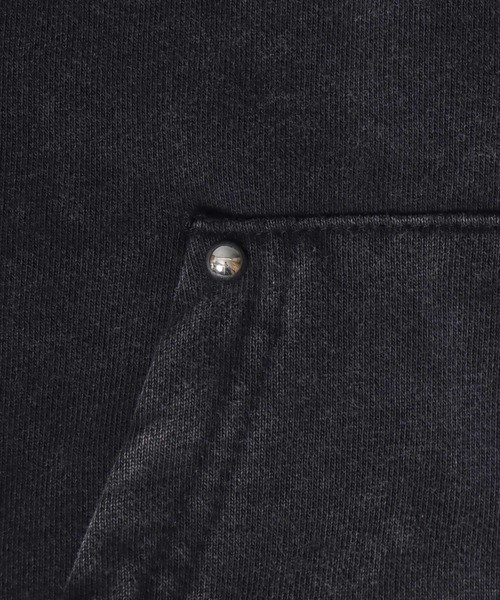 SITRY（シトリー）の「Trival Logo Embroidery Zip Hoodie/トライバルロゴ オーバーサイズ ショート丈 ダブルジップ フルジップパーカー フーディー パーカー スウェット レディース メンズ（パーカー・メンズ・チャコール/ブラウン/ピンク・L/M）」の12枚目の写真