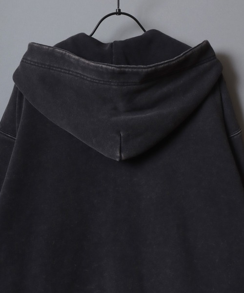 SITRY（シトリー）の「Trival Logo Embroidery Zip Hoodie/トライバルロゴ オーバーサイズ ショート丈 ダブルジップ フルジップパーカー フーディー パーカー スウェット レディース メンズ（パーカー・メンズ・チャコール/ブラウン/ピンク・L/M）」の5枚目の写真