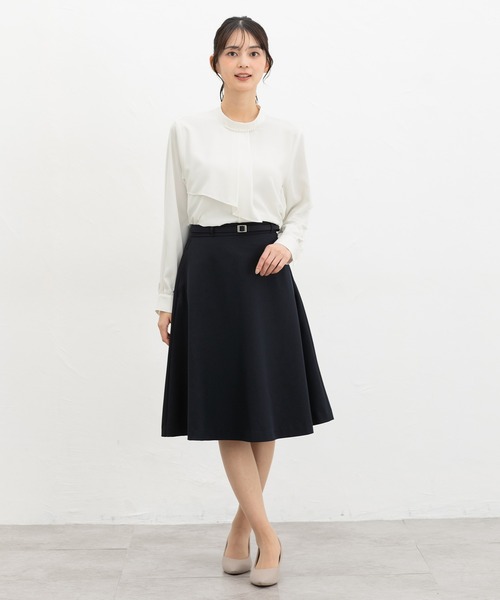 Honeys（ハニーズ）の「アシメフリルブラウス（シャツ/ブラウス・レディース・ホワイト/ライトグレー/ネイビー/ライトパープル・3L/L/LL/M/S）」の7枚目の写真