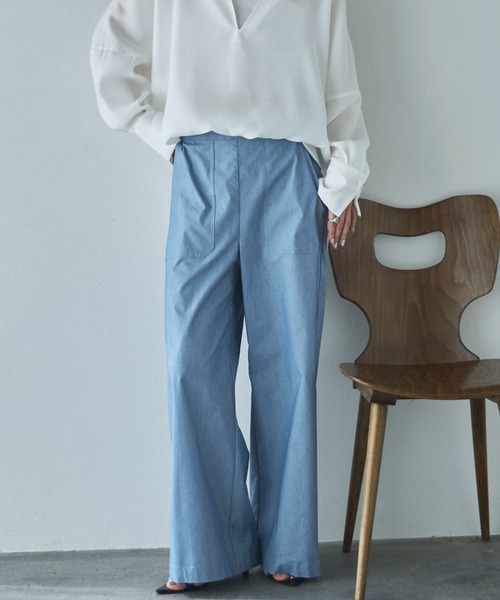 Doux archives(ドゥアルシーヴ)の「ストレッチリネンベイカーパンツ(その他パンツ・レディース・グリーン系その他/イエロー/サックスブルー・MEDIUM/LARGE)」の22枚目の写真