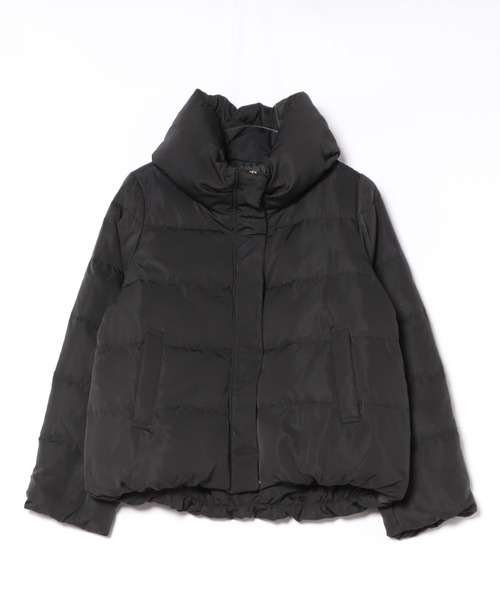 STRAWBERRY-FIELDS（ストロベリーフィールズ）の「ピーチスキンダウンジャケット（ダウンジャケット/コート・レディース・ブラック/ブラウン/グレイッシュベージュ・2）」の8枚目の写真