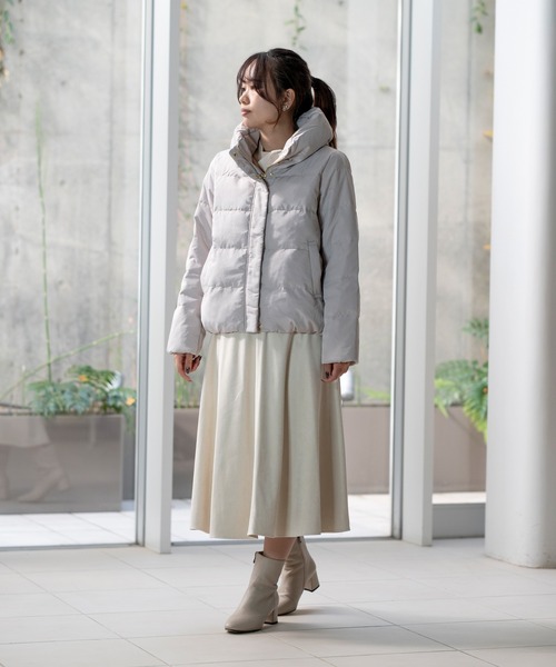 STRAWBERRY-FIELDS（ストロベリーフィールズ）の「ピーチスキンダウンジャケット（ダウンジャケット/コート・レディース・ブラック/ブラウン/グレイッシュベージュ・2）」の19枚目の写真