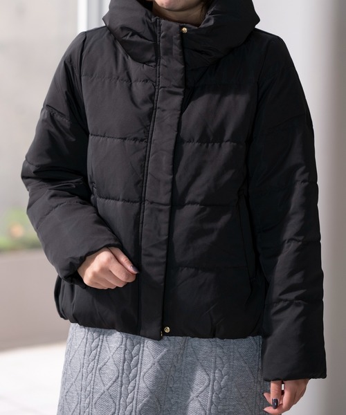 STRAWBERRY-FIELDS（ストロベリーフィールズ）の「ピーチスキンダウンジャケット（ダウンジャケット/コート・レディース・ブラック/ブラウン/グレイッシュベージュ・2）」の17枚目の写真