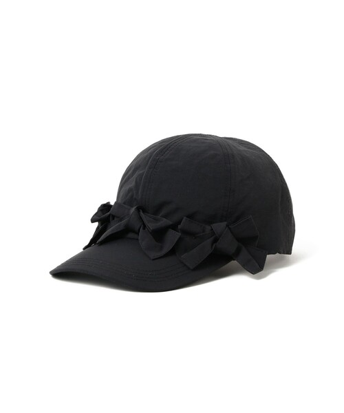 Ray BEAMS(レイビームス)の「Casselini / フロント リボン キャップ 26SS(キャップ・レディース・ホワイト/ブラック・ONE SIZE)」の2枚目の写真