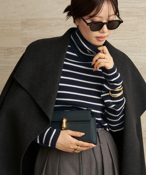 セール】cashwool border turtle ニット（ニット/セーター）｜Plage