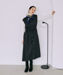 LA MARINE FRANCAISE | チェックスタンドネックジャンスカ(ワンピース)