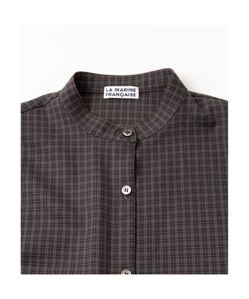 LA MARINE FRANCAISE（マリン フランセーズ）の「チェックスタンドネックジャンスカ（ワンピース・レディース・チェック・FREE）」の9枚目の写真