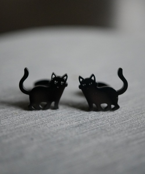 Port（ポート）の「【 Port / ポート 】 ねこシルエット ピアス（ピアス（両耳用）・レディース・ブラック/シルバー/ゴールド・FREE）」の14枚目の写真