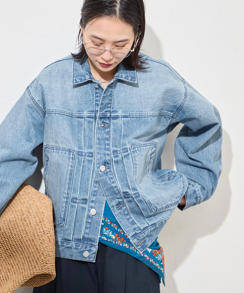 JOURNAL STANDARD（ジャーナルスタンダード）の「Denim Trucker jacket（デニムジャケット・レディース・ブルー系その他・FREE）」の5枚目の写真