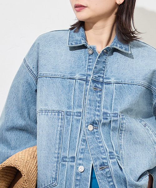 JOURNAL STANDARD（ジャーナルスタンダード）の「Denim Trucker jacket（デニムジャケット・レディース・ブルー系その他・FREE）」の8枚目の写真