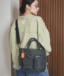 【500mlペットボトルも入る】撥水11ポケットトート　634223