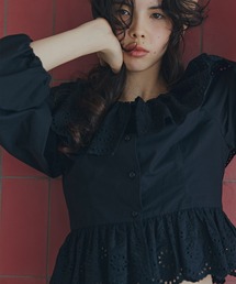 N.(N. Natural Beauty Basic) | エンブロイダリーフリルブラウス(シャツ/ブラウス)