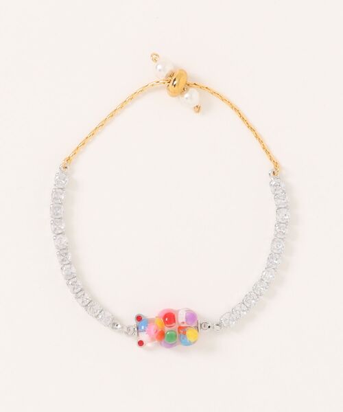 L.H.P（エルエイチピー）の「MIKSHIMAI/ミクシマイ/SIGNATURE BEAR BRACELET（ブレスレット・メンズ・その他24/ホワイト/ゴールド・F）」の8枚目の写真