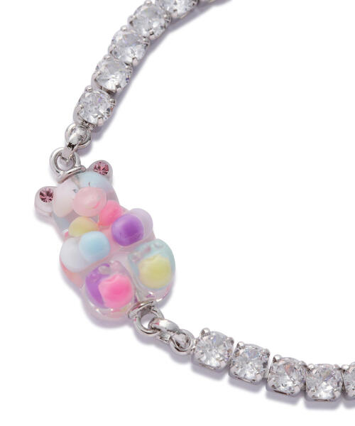 L.H.P（エルエイチピー）の「MIKSHIMAI/ミクシマイ/SIGNATURE BEAR BRACELET（ブレスレット・メンズ・その他24/ホワイト/ゴールド・F）」の4枚目の写真