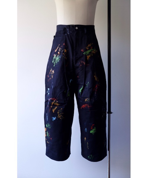 SHINYAKOZUKA（シンヤコヅカ）の「Hi, BAGGY WITH HAND PAINTING（チノパンツ・メンズ・ベージュ/ブラック・LARGE/XX-SMALL）」の5枚目の写真