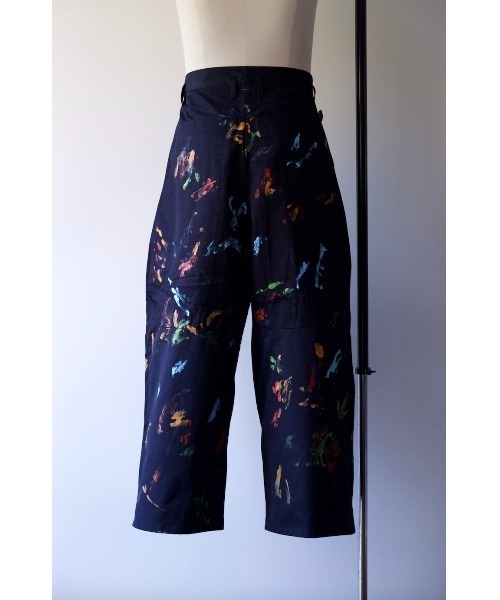 SHINYAKOZUKA（シンヤコヅカ）の「Hi, BAGGY WITH HAND PAINTING（チノパンツ・メンズ・ベージュ/ブラック・LARGE/XX-SMALL）」の6枚目の写真