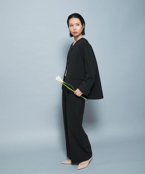 URBAN RESEARCH ROSSO WOMEN（アーバンリサーチ　ロッソ）の「『別注』CHIGNON×ROSSO　ラウンドヘムジャケット（スーツジャケット・レディース・オフホワイト/ブラック・FREE）」の15枚目の写真