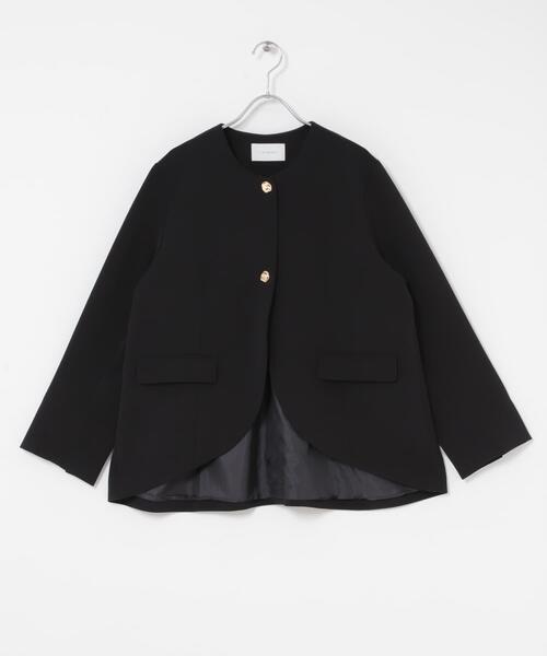 URBAN RESEARCH ROSSO WOMEN（アーバンリサーチ　ロッソ）の「『別注』CHIGNON×ROSSO　ラウンドヘムジャケット（スーツジャケット・レディース・オフホワイト/ブラック・FREE）」の19枚目の写真