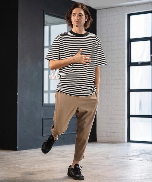 CAMBIO(カンビオ)の「mt10181- Bear Jersey Border Tee ボーダーTシャツ(AI-261-004)(Tシャツ/カットソー・メンズ・ホワイト系その他/ブラック系その他/ブラック系その他2・S/M/L)」の8枚目の写真