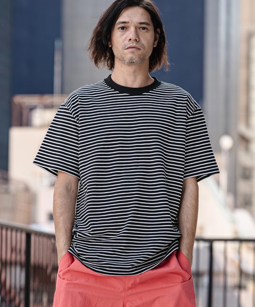 CAMBIO(カンビオ)の「mt10181- Bear Jersey Border Tee ボーダーTシャツ(AI-261-004)(Tシャツ/カットソー・メンズ・ホワイト系その他/ブラック系その他/ブラック系その他2・S/M/L)」の9枚目の写真