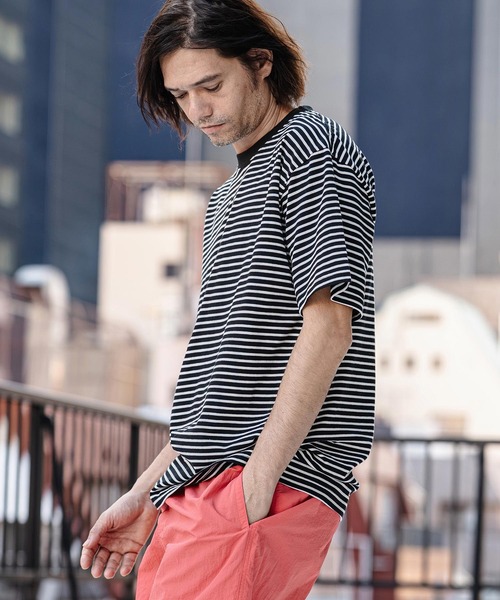 CAMBIO(カンビオ)の「mt10181- Bear Jersey Border Tee ボーダーTシャツ(AI-261-004)(Tシャツ/カットソー・メンズ・ホワイト系その他/ブラック系その他/ブラック系その他2・S/M/L)」の10枚目の写真
