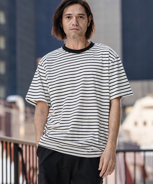 CAMBIO(カンビオ)の「mt10181- Bear Jersey Border Tee ボーダーTシャツ(AI-261-004)(Tシャツ/カットソー・メンズ・ホワイト系その他/ブラック系その他/ブラック系その他2・S/M/L)」の14枚目の写真