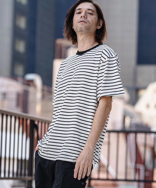 CAMBIO(カンビオ)の「mt10181- Bear Jersey Border Tee ボーダーTシャツ(AI-261-004)(Tシャツ/カットソー・メンズ・ホワイト系その他/ブラック系その他/ブラック系その他2・S/M/L)」の15枚目の写真