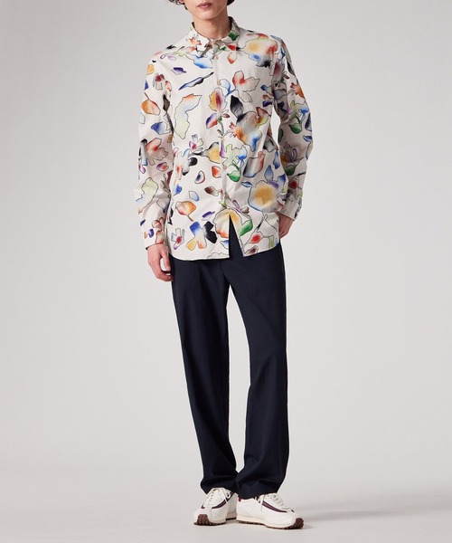 PS Paul Smith(ピーエスポールスミス)の「"Fotune Floral" カジュアルシャツ / 162302 765X(シャツ/ブラウス・メンズ・オフホワイト/ネイビー・SMALL/MEDIUM/LARGE/X-LARGE)」の11枚目の写真