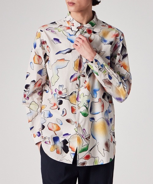 PS Paul Smith(ピーエスポールスミス)の「"Fotune Floral" カジュアルシャツ / 162302 765X(シャツ/ブラウス・メンズ・オフホワイト/ネイビー・SMALL/MEDIUM/LARGE/X-LARGE)」の12枚目の写真
