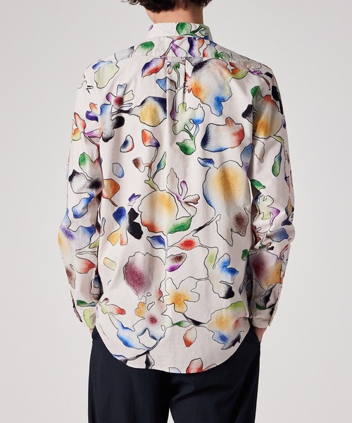 PS Paul Smith(ピーエスポールスミス)の「"Fotune Floral" カジュアルシャツ / 162302 765X(シャツ/ブラウス・メンズ・オフホワイト/ネイビー・SMALL/MEDIUM/LARGE/X-LARGE)」の13枚目の写真