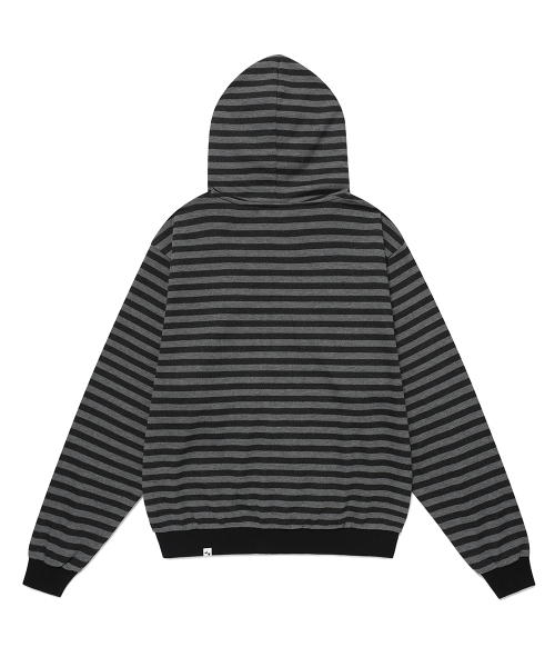 Cavish(カビシ)の「STRIPED TWIN STAR ZIP UP HOODIE BLACK(CV2FFUM499A)(パーカー・レディース・ブラック・S/M/L)」の5枚目の写真