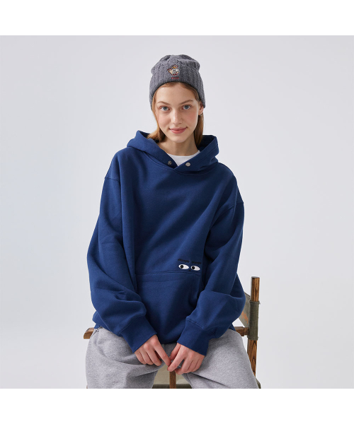 DANGLEDROP(ダングルドロップ)の「ダングルダングルフードブルー(パーカー・メンズ・その他・M/L/XL)」の2枚目の写真