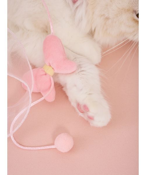 じゃれねこ『3月☆さくら♡薄ピンク』 セール】【CAT&DOG】フラワーモチーフねこじゃらし（その他ペット