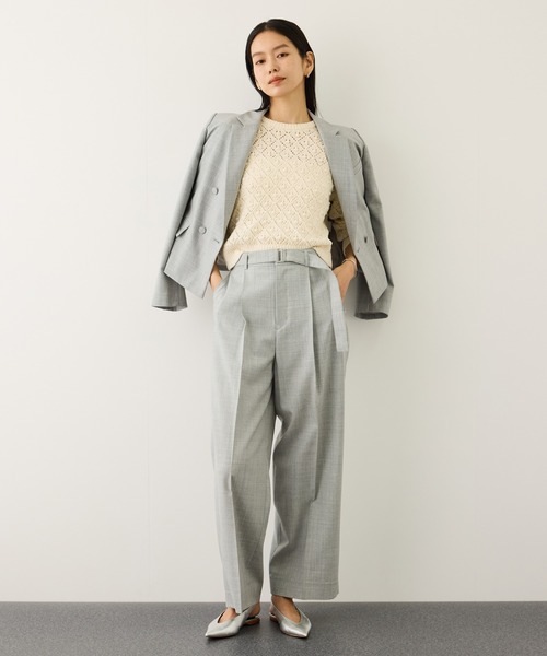 ROPE'（ロペ）の「ダイヤ柄ポップコーン編みニット/イージーケア（ニット/セーター・レディース・レッド/キナリ・FREE）」の10枚目の写真