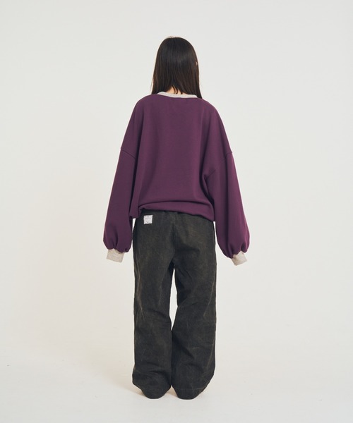 EFFECTEN(エフェクテン)の「【EFFECTEN】Studs work wide pants(その他パンツ・メンズ・ブラック・MEDIUM)」の7枚目の写真