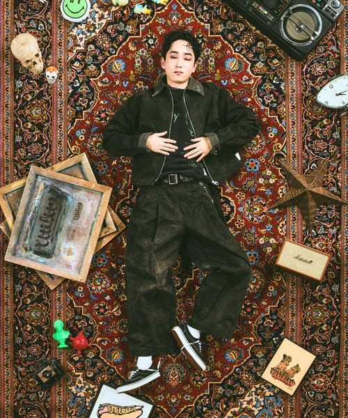 EFFECTEN(エフェクテン)の「【EFFECTEN】Studs work wide pants(その他パンツ・メンズ・ブラック・MEDIUM)」の9枚目の写真