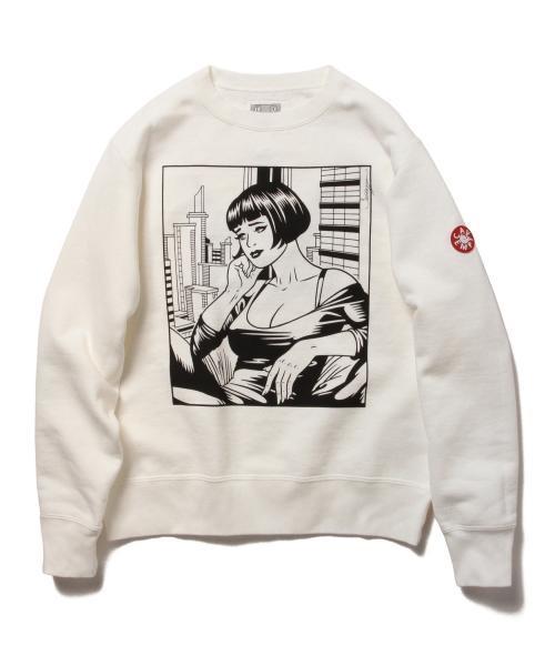 C.E（シーイー）の「C.E / RB クルーネック スウェット（スウェット・メンズ・ホワイト・LARGE/X-LARGE/SMALL/MEDIUM）」の7枚目の写真