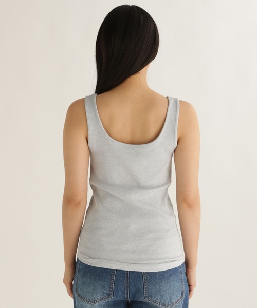 studio CLIP（スタディオクリップ）の「【daily CLIP】リブインナータンク（タンクトップ・レディース・ナチュラル/ダークグレー/チャコール・FREE）」の15枚目の写真