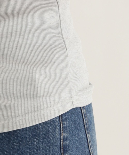 studio CLIP（スタディオクリップ）の「【daily CLIP】リブインナータンク（タンクトップ・レディース・ナチュラル/ダークグレー/チャコール・FREE）」の19枚目の写真