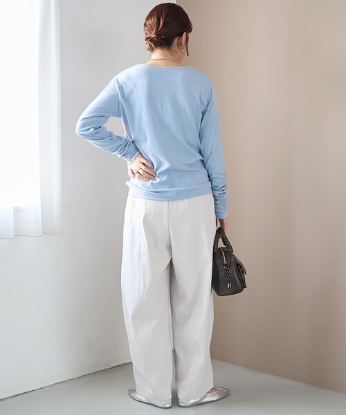 coen（コーエン）の「ポリツイルコクーンパンツ（その他パンツ・レディース・ベージュ/ブラック/ダークブラウン/ナチュラル・L/M）」の13枚目の写真