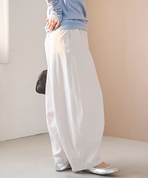 coen（コーエン）の「ポリツイルコクーンパンツ（その他パンツ・レディース・ベージュ/ブラック/ダークブラウン/ナチュラル・L/M）」の15枚目の写真