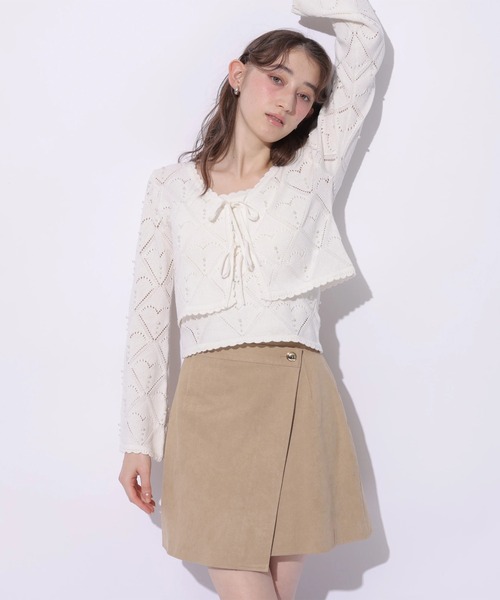 Rirandture(リランドチュール)の「ハートパターンニットボレロ(ニット/セーター・レディース・ライトイエロー/オフホワイト/ブラック・2)」の20枚目の写真