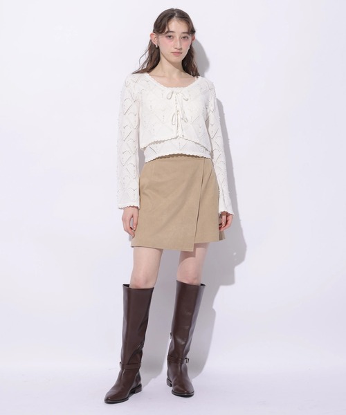 Rirandture(リランドチュール)の「ハートパターンニットボレロ(ニット/セーター・レディース・ライトイエロー/オフホワイト/ブラック・2)」の21枚目の写真