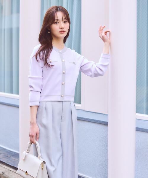 PROPORTION BODY DRESSING（プロポーションボディドレッシング）の「ビットハイウエストワイドパンツ / 1216130201（その他パンツ・レディース・ブラウン/ピンク/グレー・MEDIUM/P/S/SMALL）」の6枚目の写真