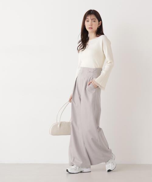 PROPORTION BODY DRESSING（プロポーションボディドレッシング）の「ビットハイウエストワイドパンツ / 1216130201（その他パンツ・レディース・ブラウン/ピンク/グレー・MEDIUM/P/S/SMALL）」の9枚目の写真